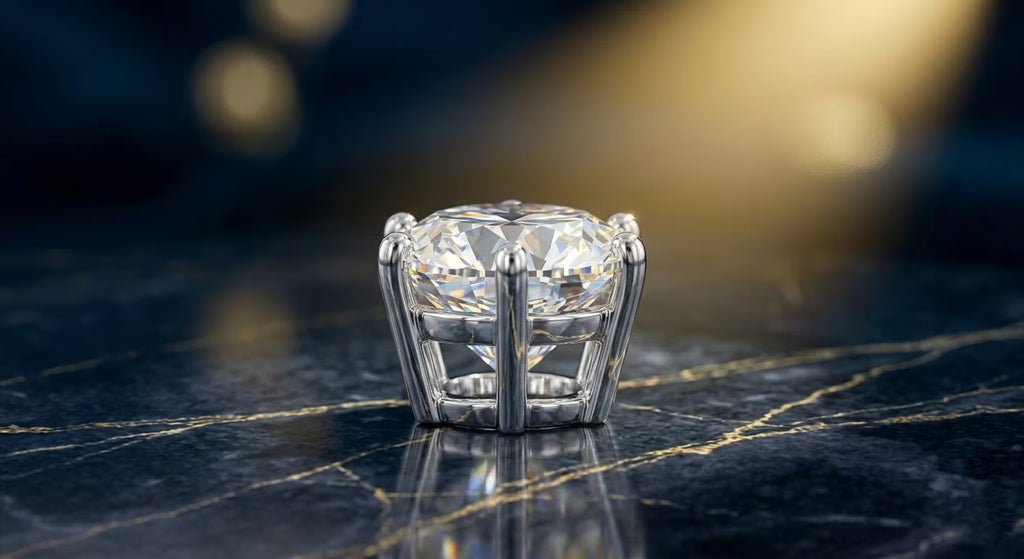 1.0ct Moissanite 'Aura' Solitaire Studs