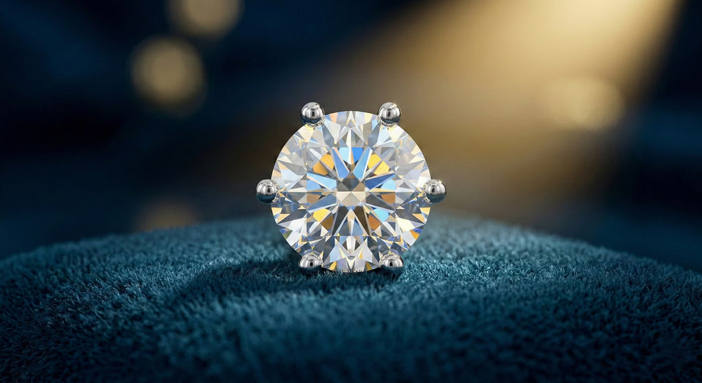 1.0ct Moissanite 'Aura' Solitaire Studs